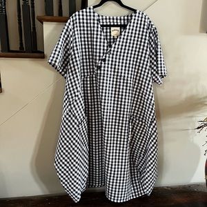 DUGBEE by Whoopi Gingham Seersucker dress 2X